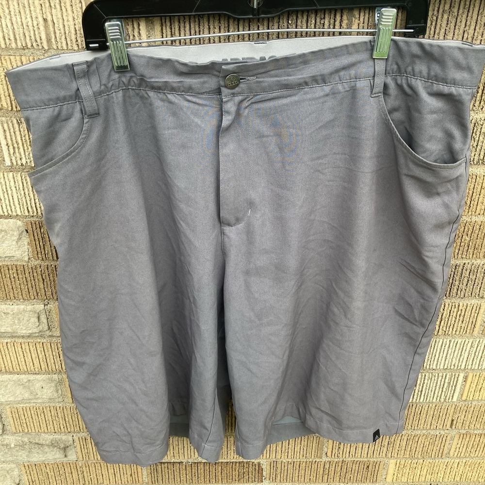 Adidas Ultimate365 Men's 40 Golf Shorts Gray w/ Shirt Grip Waist 10.5" Inseam